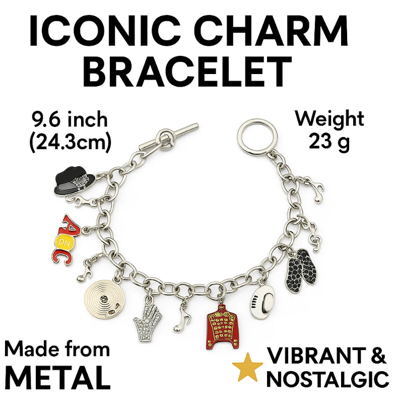 Handmade MJ Charm Bracelet